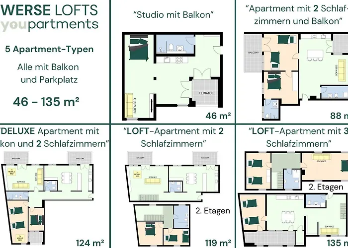 88 Qm - Exklusiv & Angebunden - Werse Loft By Youpartments Apartamento